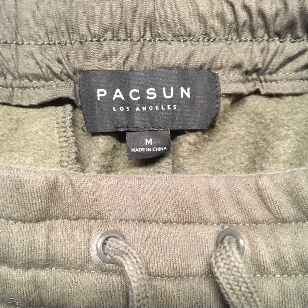 Medium Army Green PACSUN joggers!